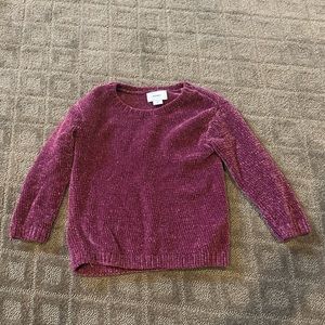 3/$30 NWOT Old Navy • Purple Chenille Sweater • girls 4T